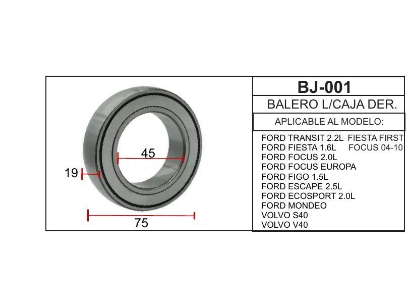 Balero de soporte de flecha MATZKA