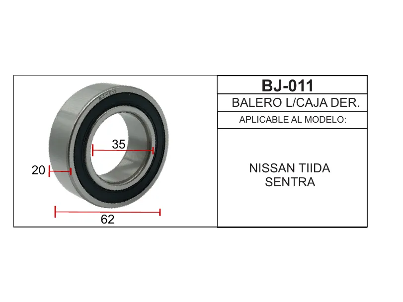 Balero de soporte de flecha MATZKA