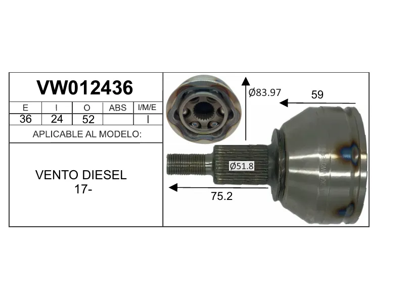 Espiga lado rueda MATZKA