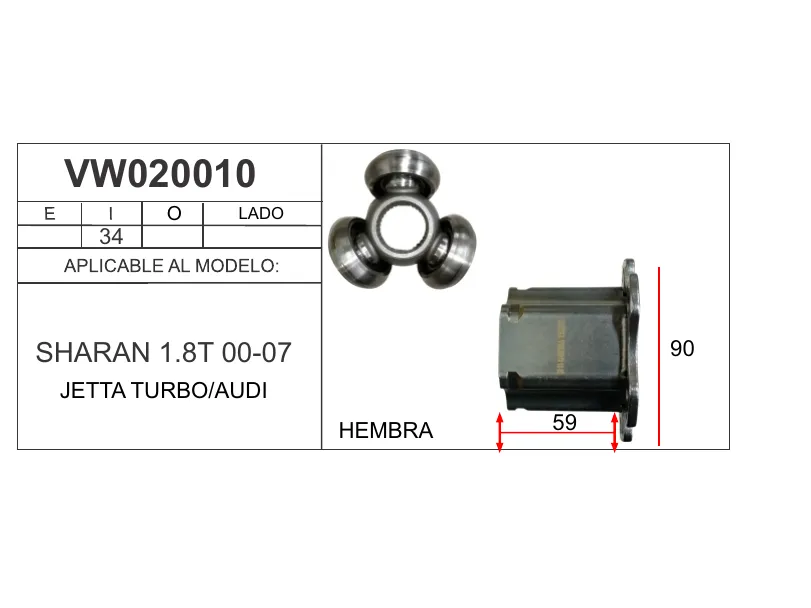 Espiga lado caja MATZKA