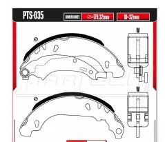 Zapatas para freno de tambor Rodatech