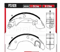 Zapatas para freno de tambor Rodatech