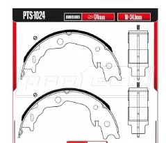 Zapatas para freno de tambor Rodatech