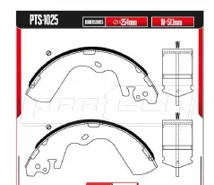 Zapatas para freno de tambor Rodatech