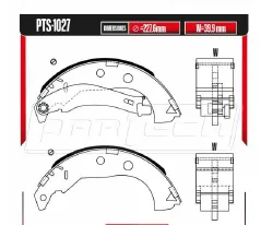 Zapatas para freno de tambor Rodatech