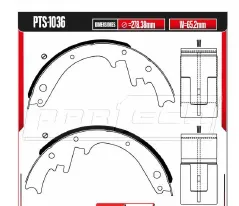 Zapatas para freno de tambor Rodatech