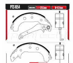 Zapatas para freno de tambor Rodatech
