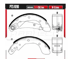 Zapatas para freno de tambor Rodatech