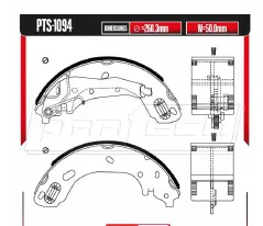 Zapatas para freno de tambor Rodatech