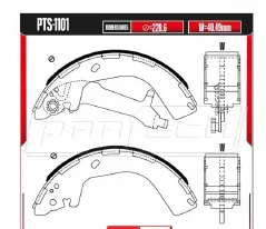 Zapatas para freno de tambor Rodatech