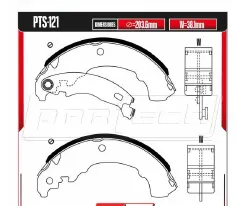 Zapatas para freno de tambor Rodatech