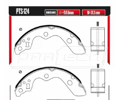 Zapatas para freno de tambor Rodatech