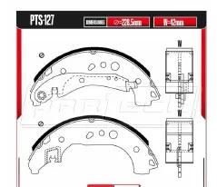 Zapatas para freno de tambor Rodatech