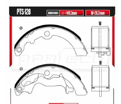 Zapatas para freno de tambor Rodatech
