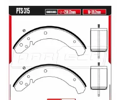 Zapatas para freno de tambor Rodatech