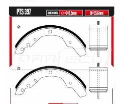 Zapatas para freno de tambor Rodatech