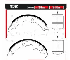 Zapatas para freno de tambor Rodatech