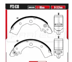 Zapatas para freno de tambor Rodatech
