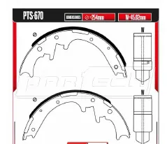 Zapatas para freno de tambor Rodatech