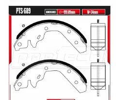 Zapatas para freno de tambor Rodatech