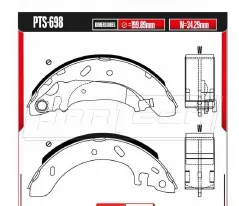 Zapatas para freno de tambor Rodatech
