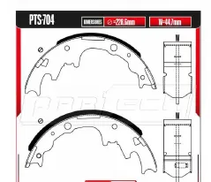 Zapatas para freno de tambor Rodatech
