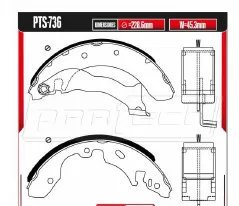 Zapatas para freno de tambor Rodatech
