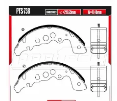 Zapatas para freno de tambor Rodatech