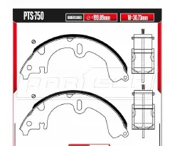 Zapatas para freno de tambor Rodatech