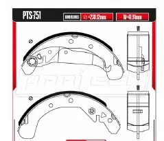 Zapatas para freno de tambor Rodatech
