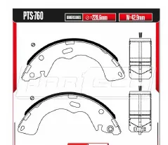 Zapatas para freno de tambor Rodatech