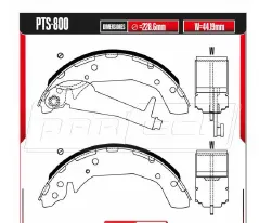 Zapatas para freno de tambor Rodatech
