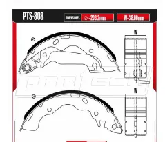 Zapatas para freno de tambor Rodatech