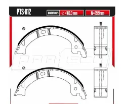 Zapatas para freno de tambor Rodatech