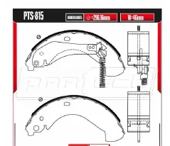 Zapatas para freno de tambor Rodatech