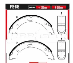 Zapatas para freno de tambor Rodatech