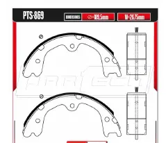 Zapatas para freno de tambor Rodatech