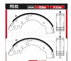Zapatas para freno de tambor Rodatech