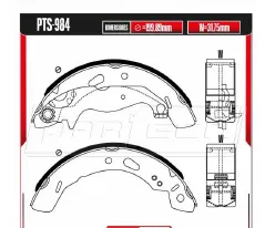 Zapatas para freno de tambor Rodatech