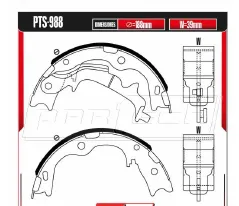 Zapatas para freno de tambor Rodatech
