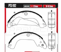 Zapatas para freno de tambor Rodatech