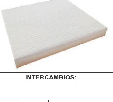 Filtro de cabina UNIFIL