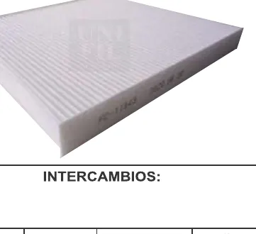 Filtro de cabina UNIFIL