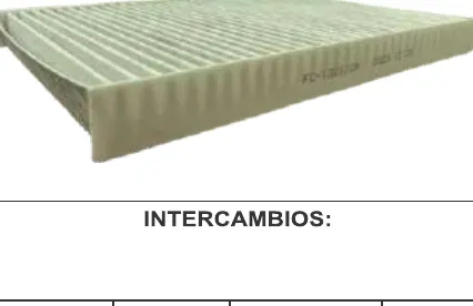 Filtro de cabina UNIFIL