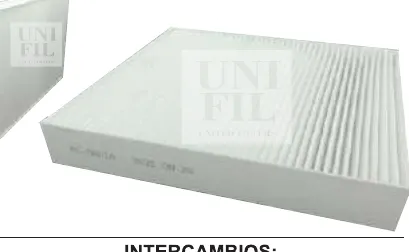 Filtro de cabina UNIFIL
